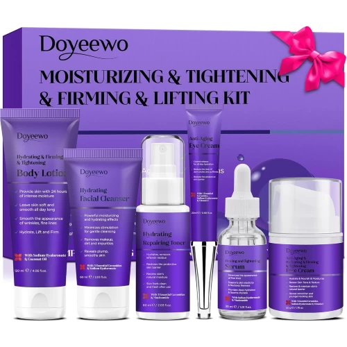 Women Mom Christmas Gifts,Skin Care Set,for Tightening,Firming,Lifting,Moisturizing,Anti-Aging Facial Skin Care Routine Kit,Skincare Gift Sets & Kits Products Stocking Stuffers for Adult Women Wife